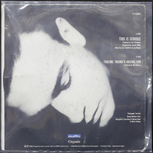 EBOND Tony Stone - This Is Serious Vinile V008032