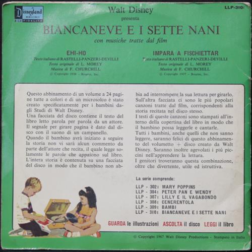 EBOND Angela Cicorella - Walt Disney Presenta Biancaneve E I Sette Nani (Con Musiche Tratte Dal Film) Vinile V008100