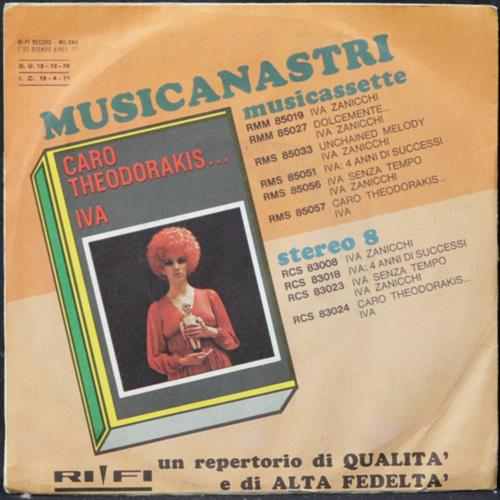 EBOND Iva Zanicchi - Un Fiume Amaro / Tienimi Con Te Vinile V008115