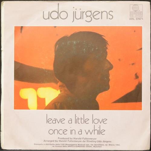 EBOND Udo Jurgens - Leave A Little Love / Once In A While Vinile V008139