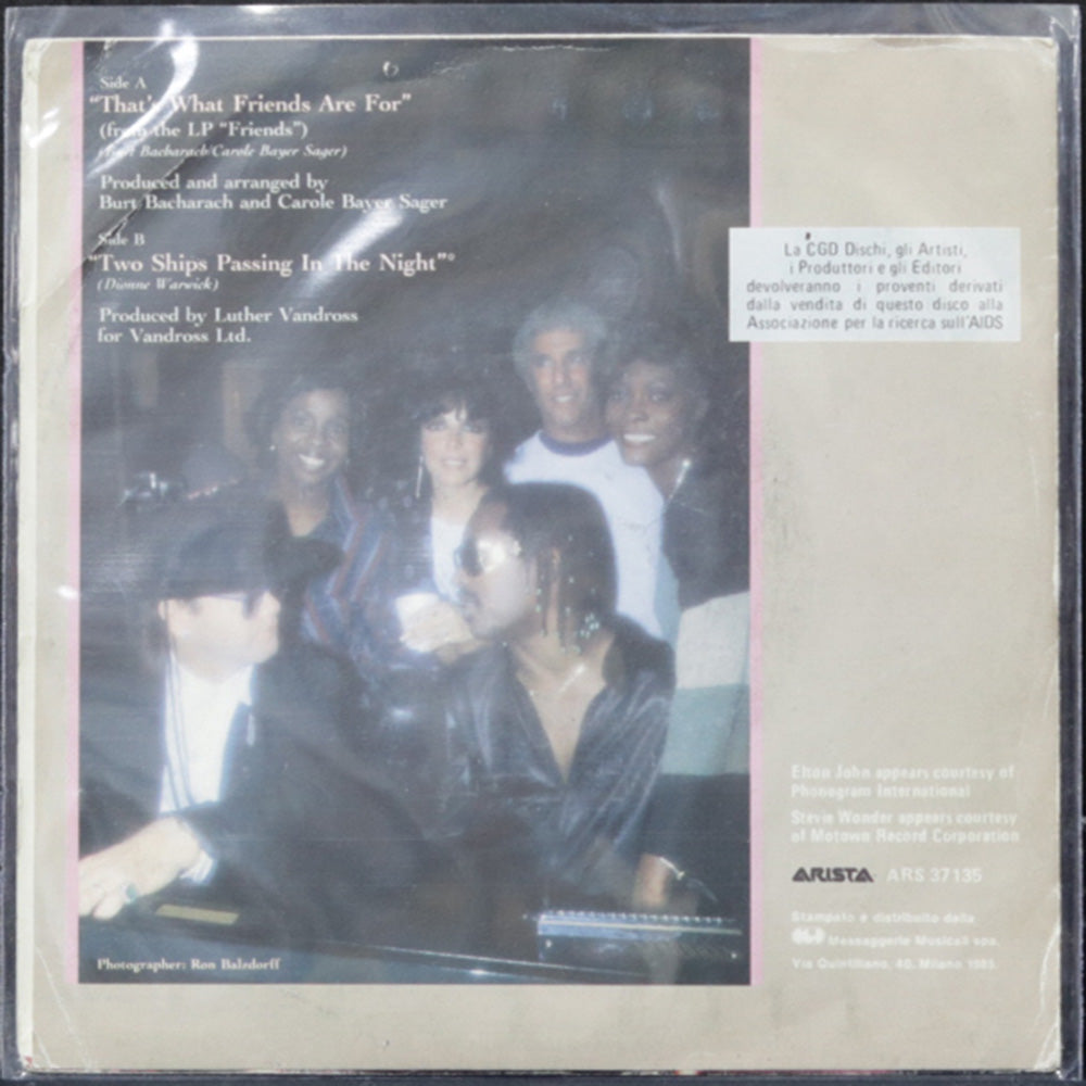 EBOND Dionne & Friends - That's What Friends Are For Vinile V009012