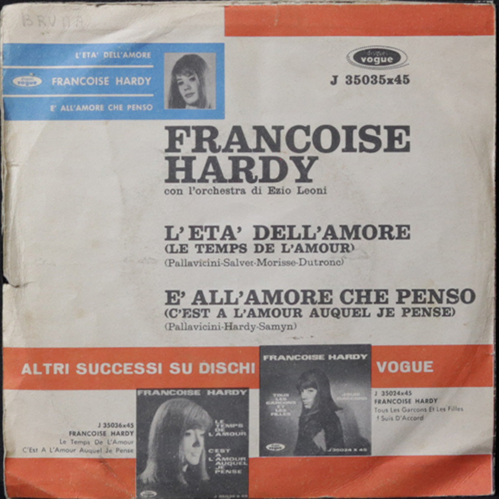 EBOND Francoise Hardy - L'Eta Dell'Amore / E All'Amore Che Penso Vinile V009073