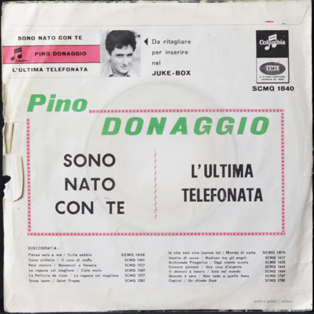 EBOND Pino Donaggio - Sono Nato Con Te Vinile V009095