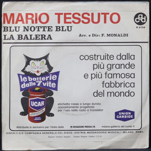 EBOND Mario Tessuto - Blu Notte Blu Vinile V010094