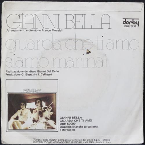 EBOND Gianni Bella - Guarda Che Ti Amo Vinile V010104