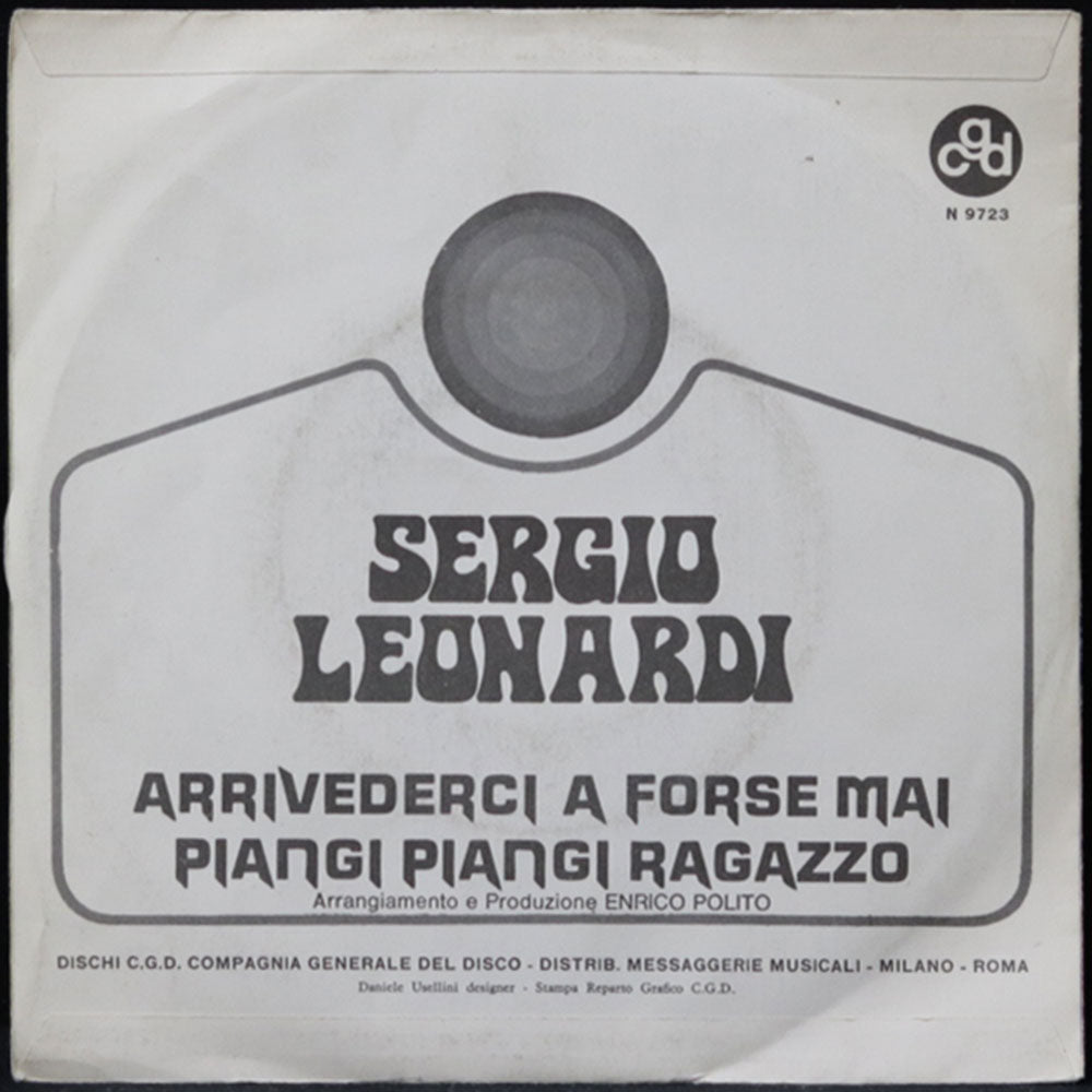 EBOND Sergio Leonardi - Arrivederci A Forse Mai Vinile V011054