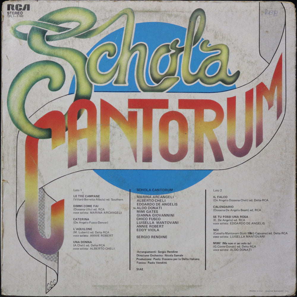 EBOND Schola Cantorum - Le Tre Campane Vinile V012010