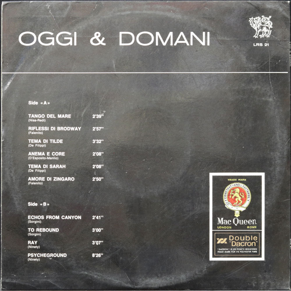 EBOND Various - Oggi & Domani Vinile V012026