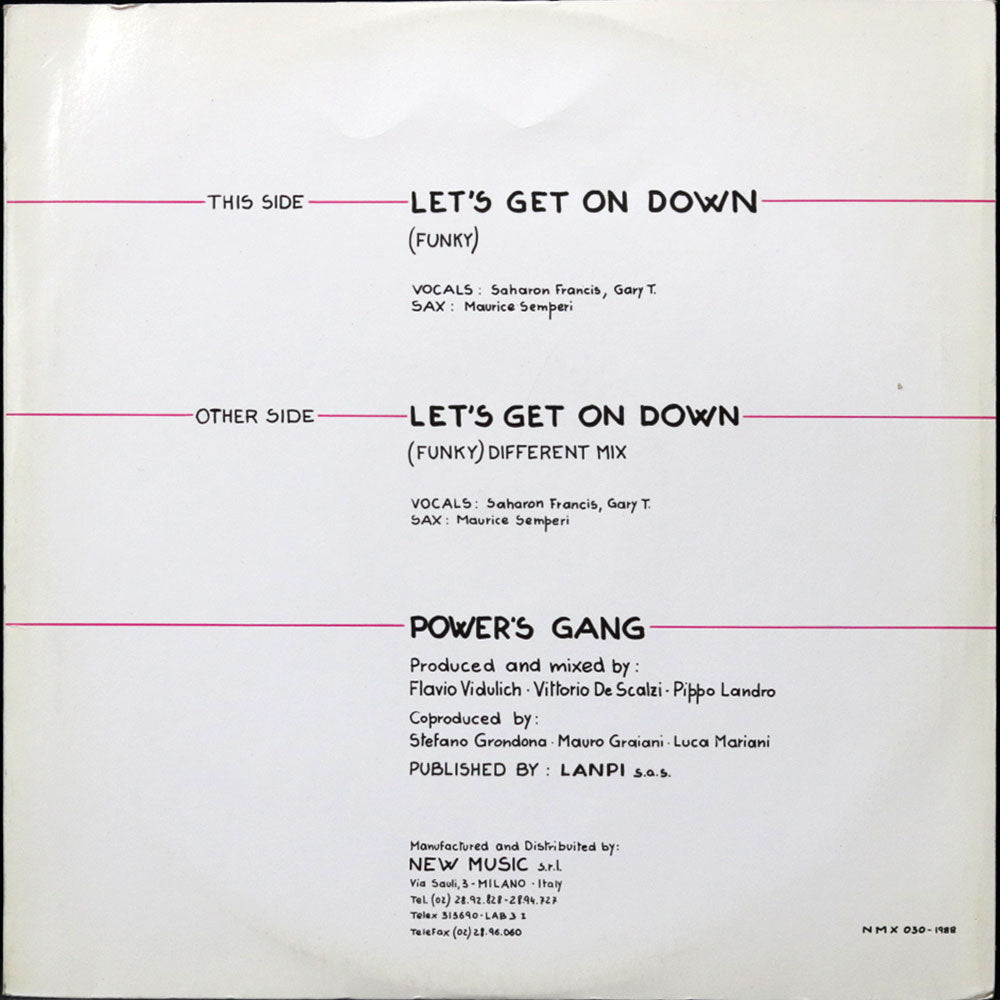 EBOND Power's Gang - Let's Get Down On Down Vinile V012138