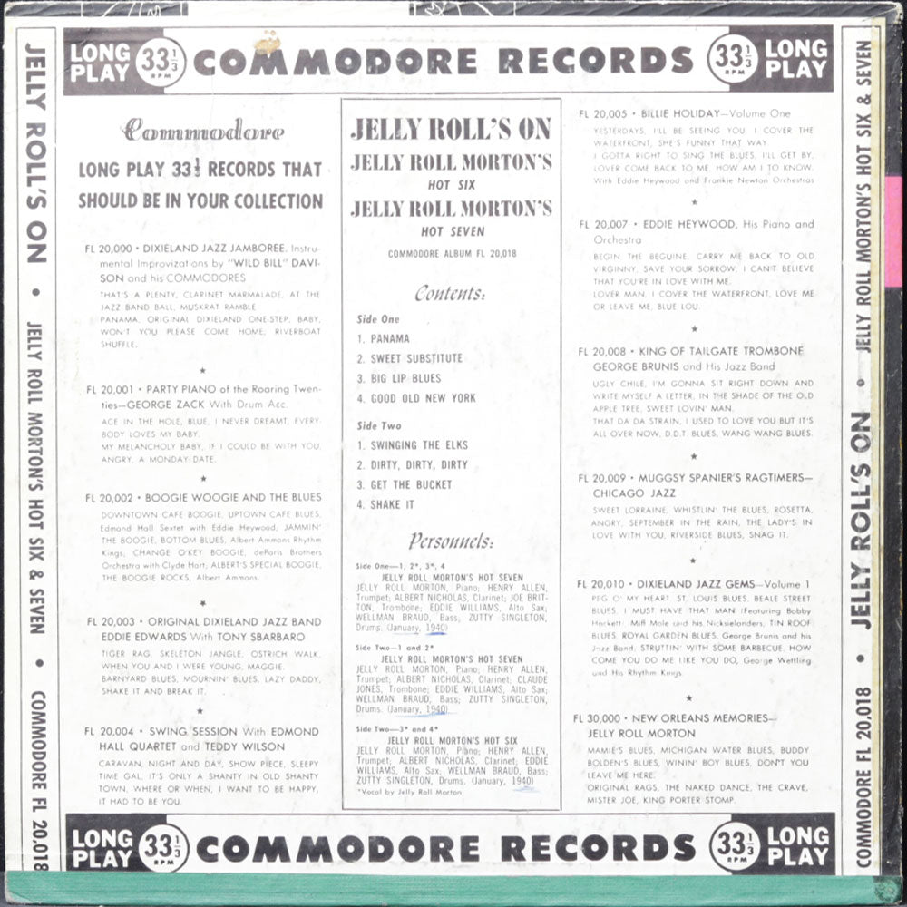 EBOND Jelly Roll Morton - Jelly Rolls On Vinile V013002