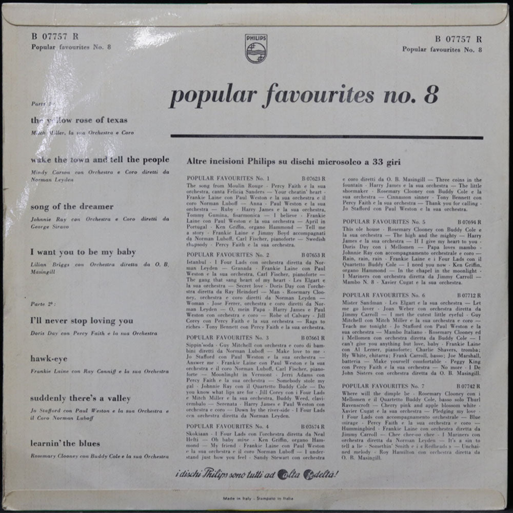 EBOND Various - Popular Favourites No.8 Vinile V013003