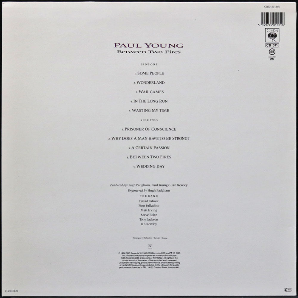 EBOND Paul Young - Between Two Fires Vinile V014005