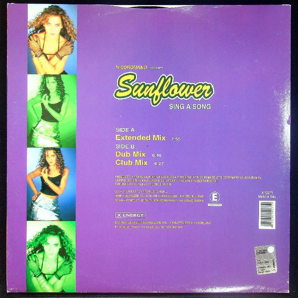 EBOND Nicoromano Pres. Sunflower - Sing A Song Vinile V015025