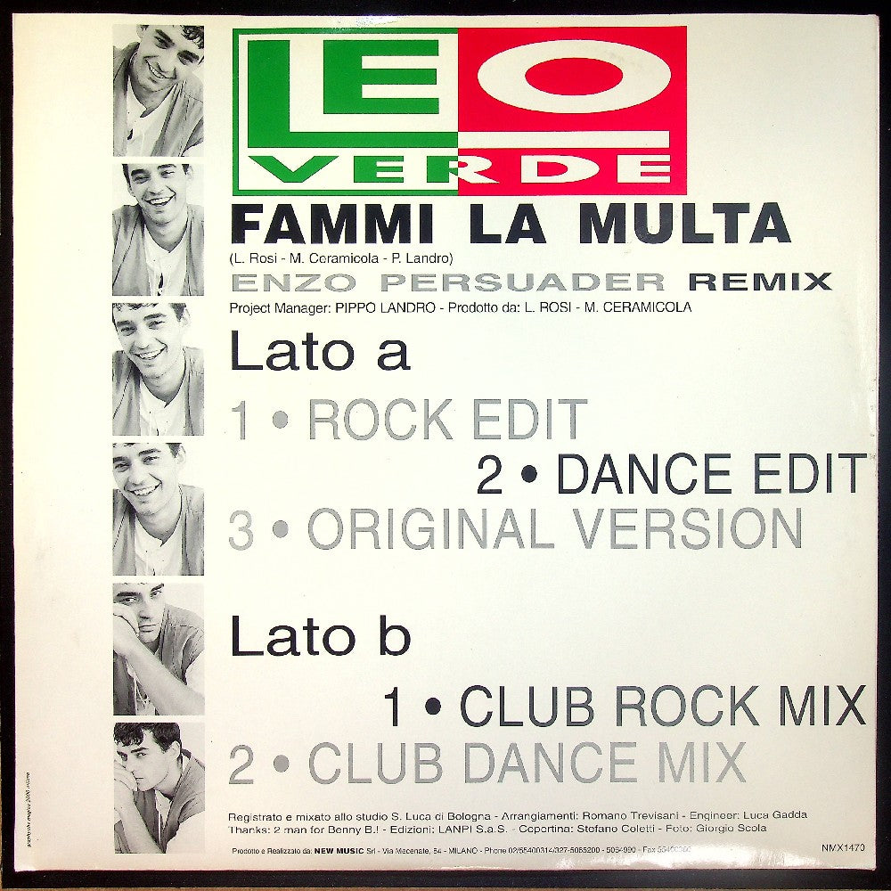 EBOND Leo Verde - Fammi La Multa (Remix By Enzo Persuader) Vinile V015045