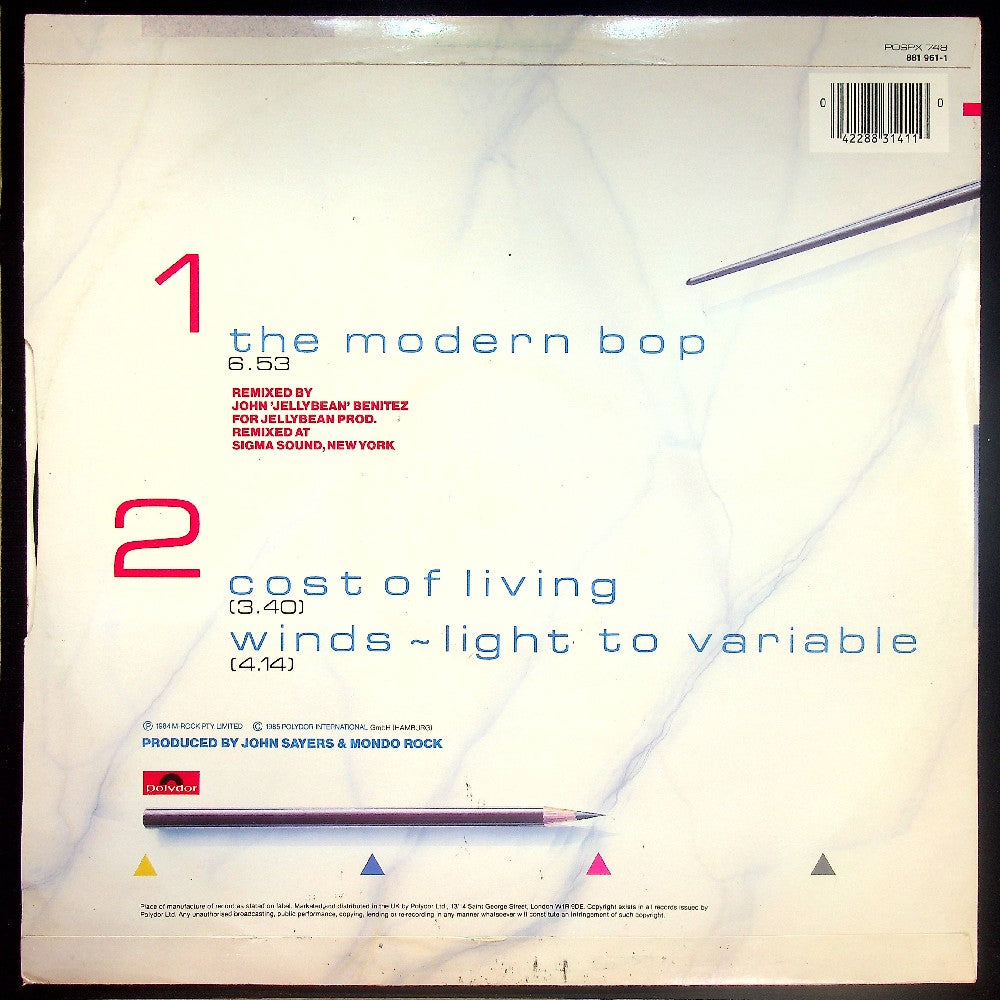 EBOND Mondo Rock - The Modern Bop (New York Remix) Vinile V015053