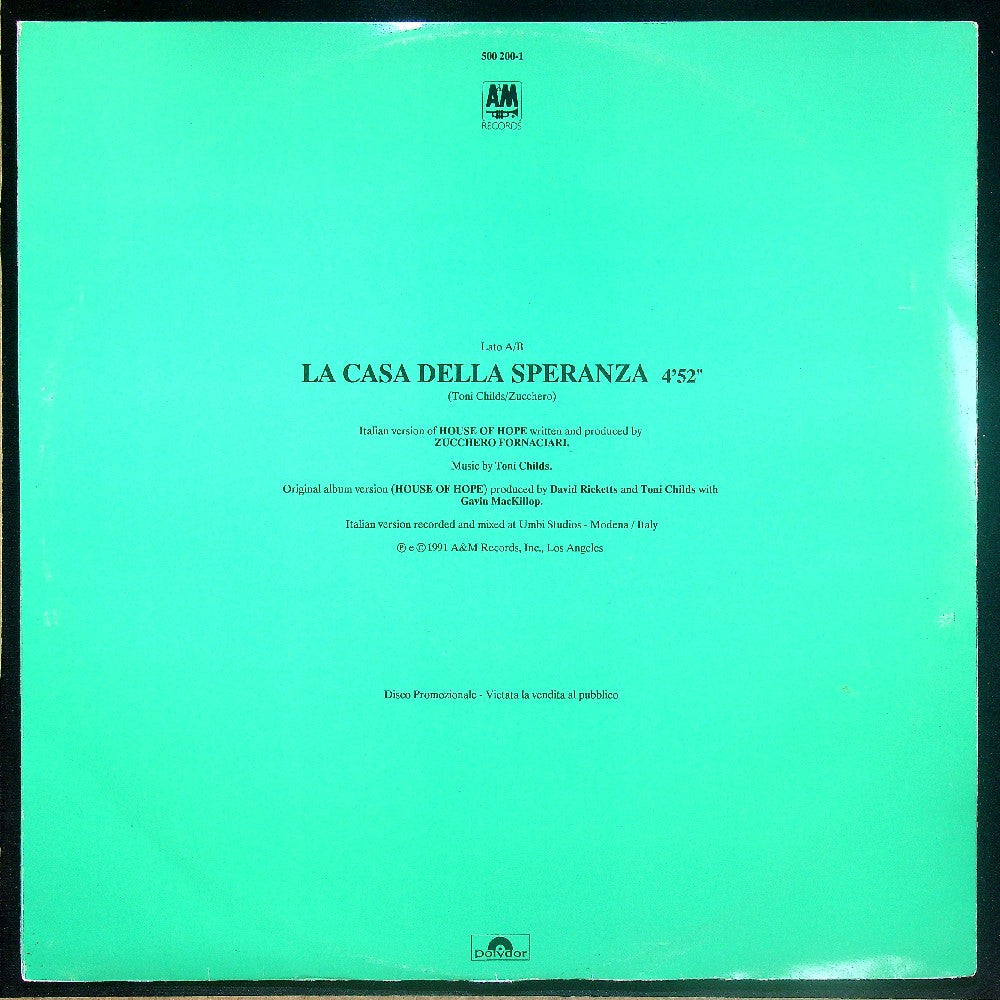 EBOND Toni Childs - La Casa Della Speranza (PROMO) Vinile V015080