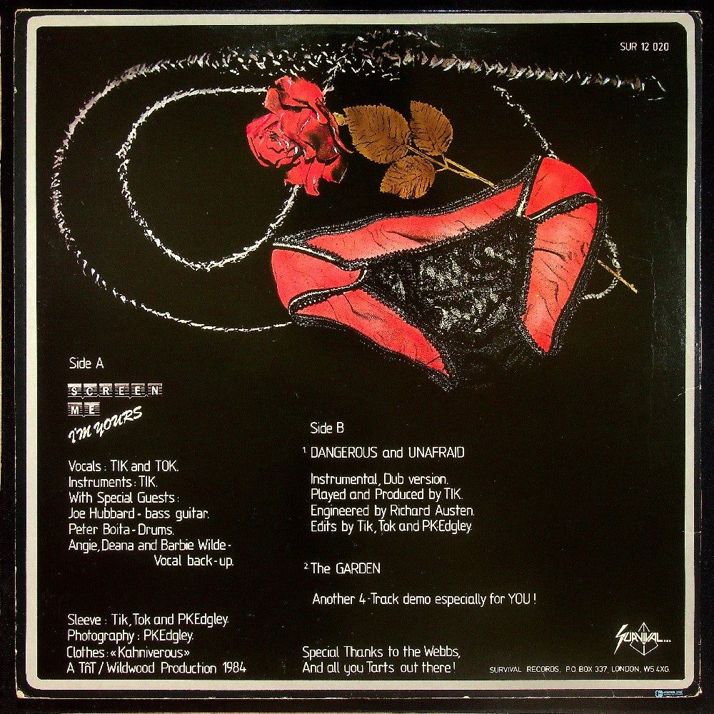 EBOND Tik And Tok - Screen Me I'm Yours Vinile V015087