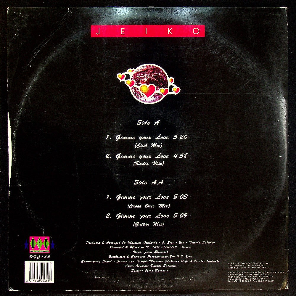 EBOND Jeiko - Gimme Your Love (PROMO) Vinile V015146