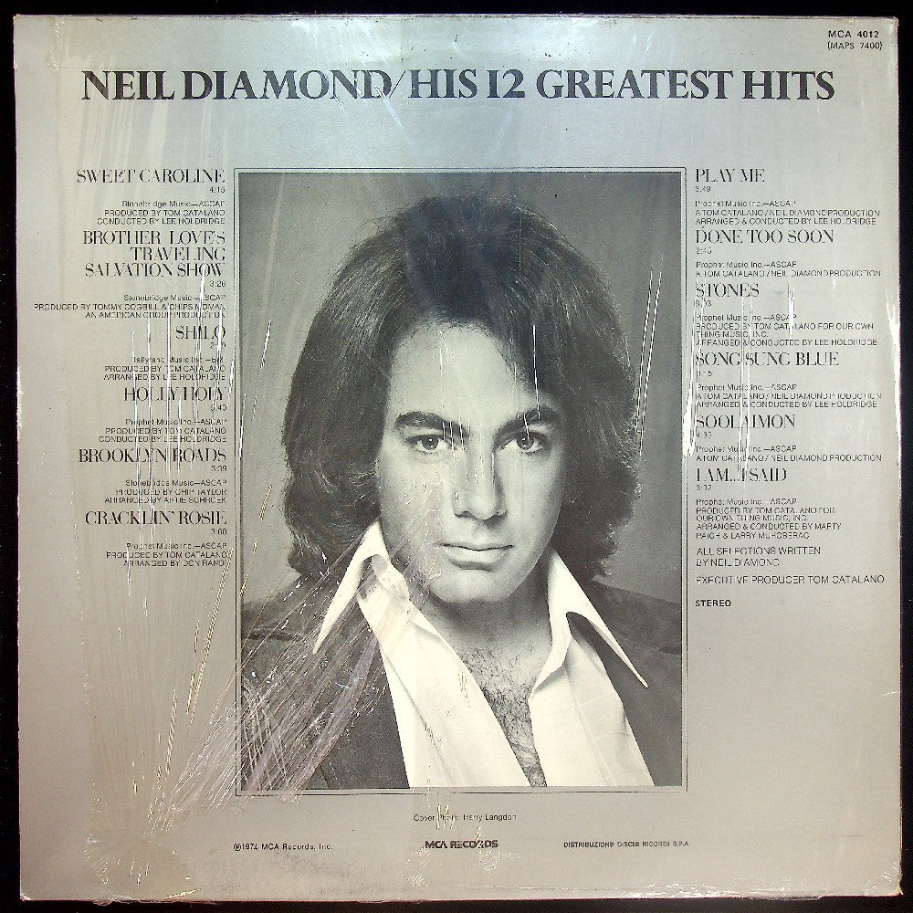 EBOND Neil Diamond - His 12 Greatest Hits Vinile V016043