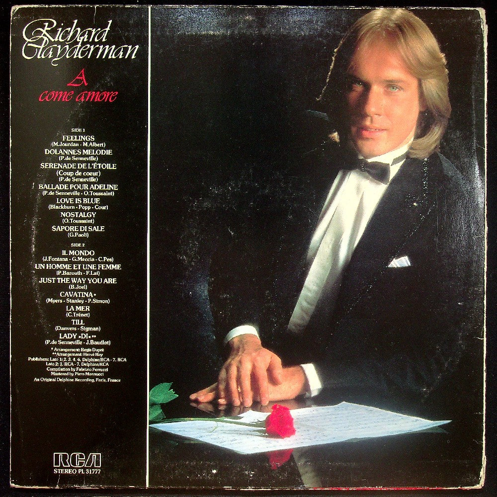 EBOND Richard Clayderman - A Come Amore Vinile V016089