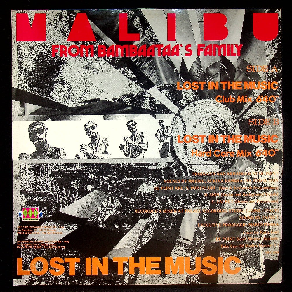 EBOND Malibu - Lost In The Music Vinile V016110