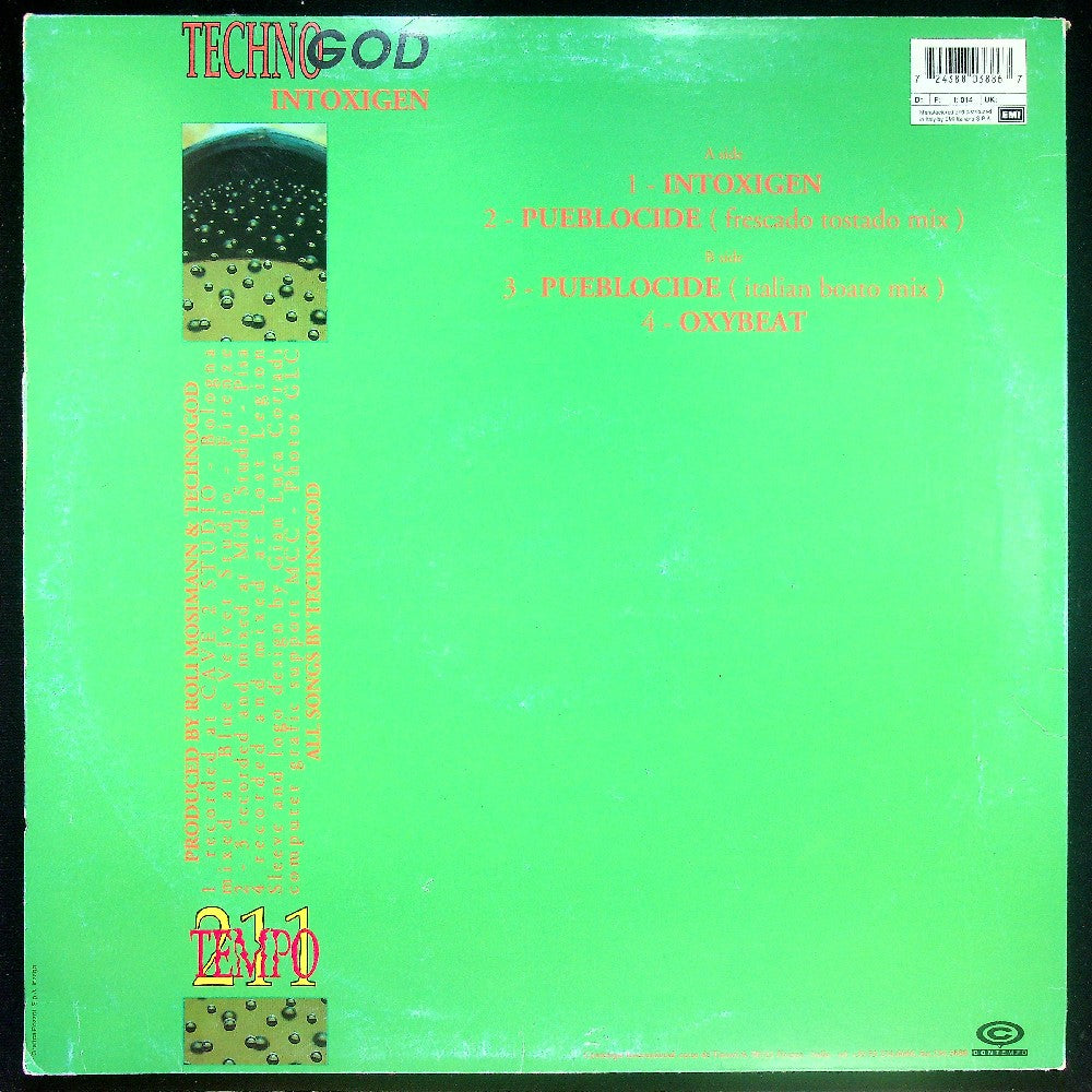 EBOND Technogod - Intoxigen Vinile V016149