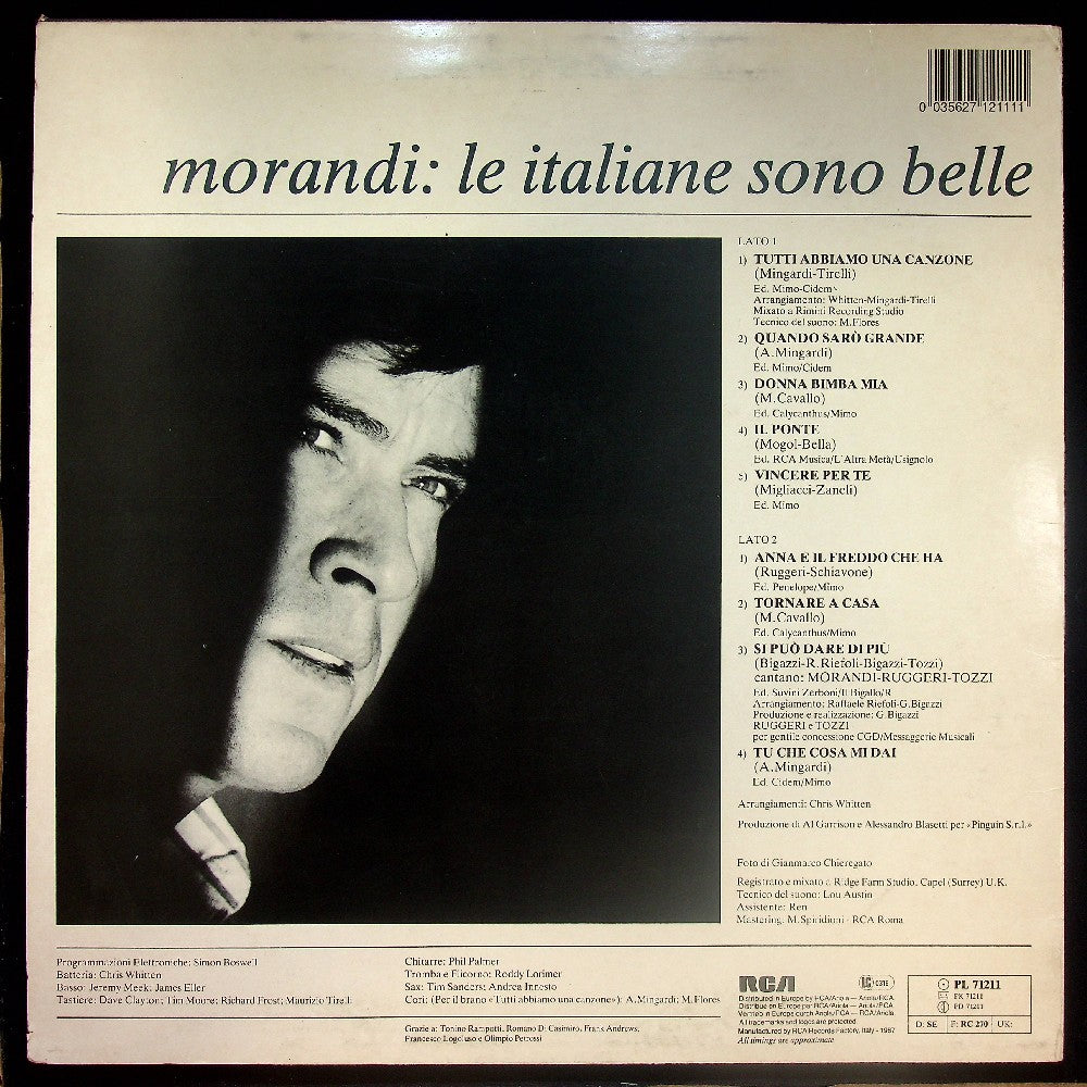 EBOND Gianni Morandi - Le Italiane Sono Belle Vinile V017062