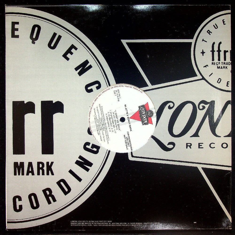 EBOND Mi Jette - U Want Me Back (PROMO) Vinile V018021