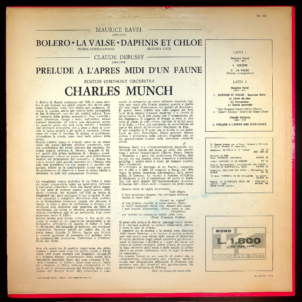 EBOND Boston Symphony Orchestra - Maurice Ravel Bolero, La Valse Vinile V018046