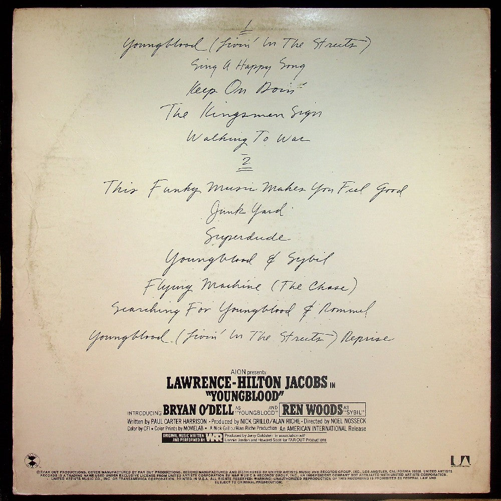 EBOND War - Youngblood (Original Motion Picture Soundtrack) Vinile V018147