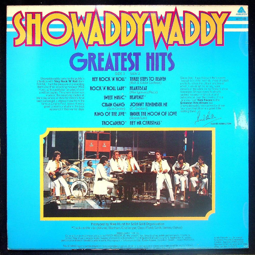 EBOND Showaddywaddy - Greatest Hits Vinile V019016