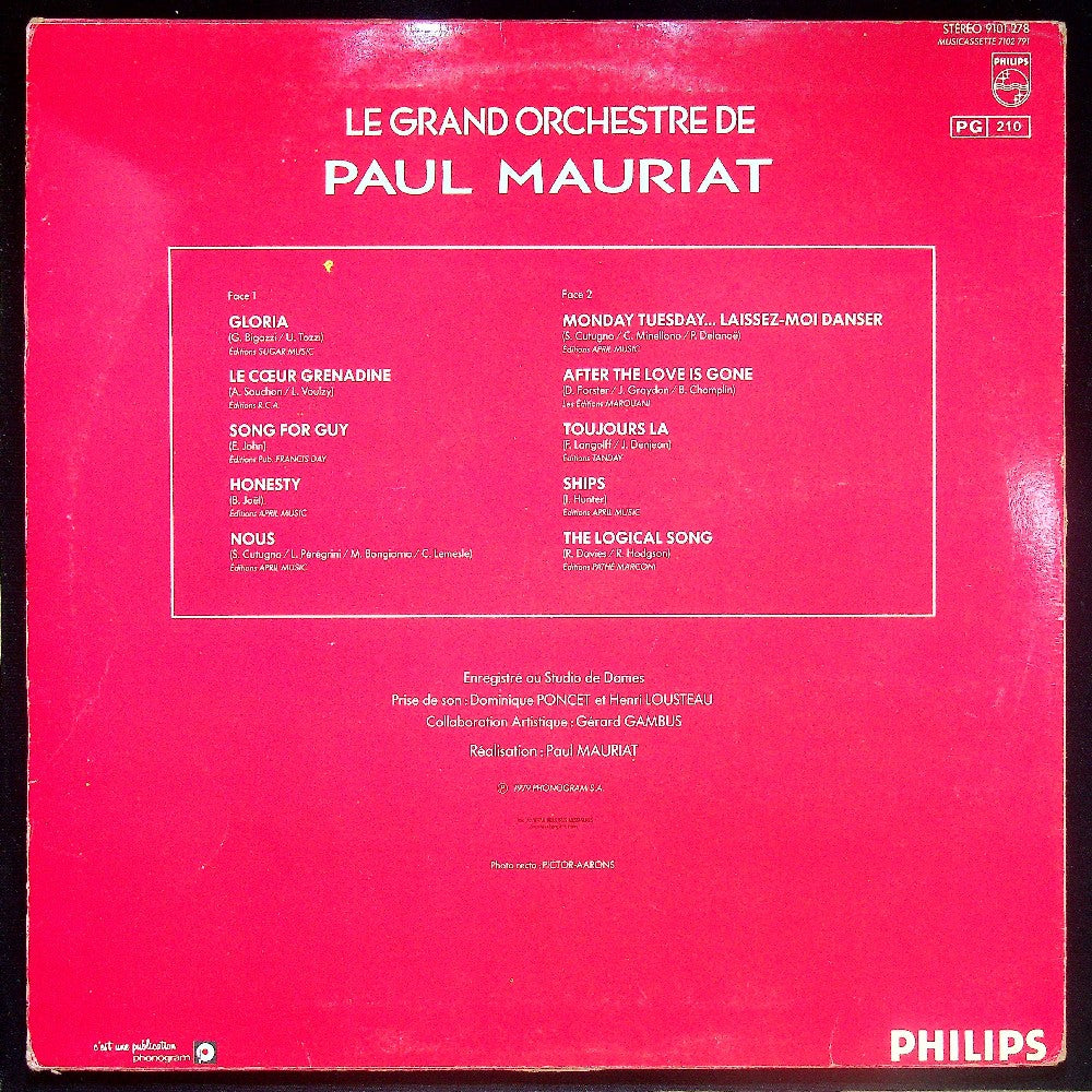EBOND Le Grand Orchestre De Paul Mauriat - Nous Vinile V019034