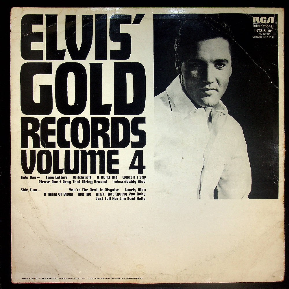 EBOND Elvis Presley - Elvis' Gold Records - Volume 4 Vinile V019118