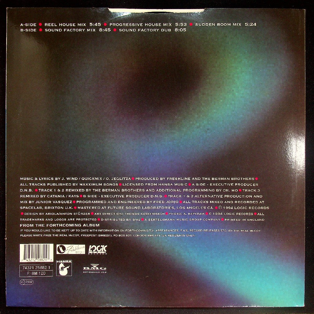 EBOND M.C.Sar & The Real McCoy - Run Away Vinile V020079