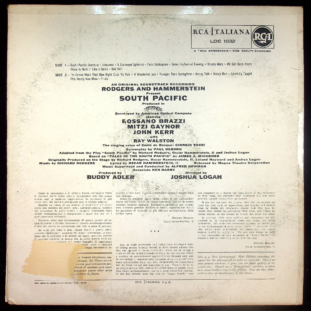 EBOND Rodgers And Hammerstein - South Pacific Vinile V020109