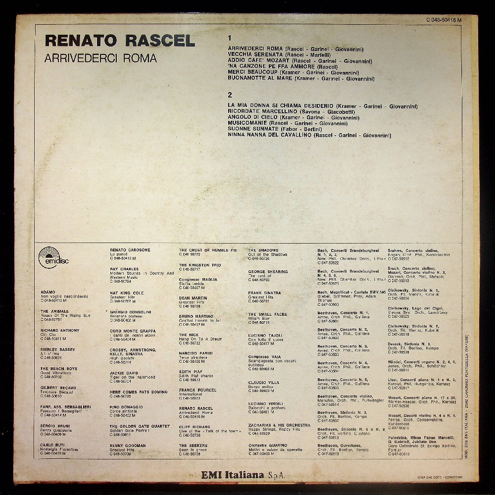 EBOND Renato Rascel - Arrivederci Roma Vinile V021023