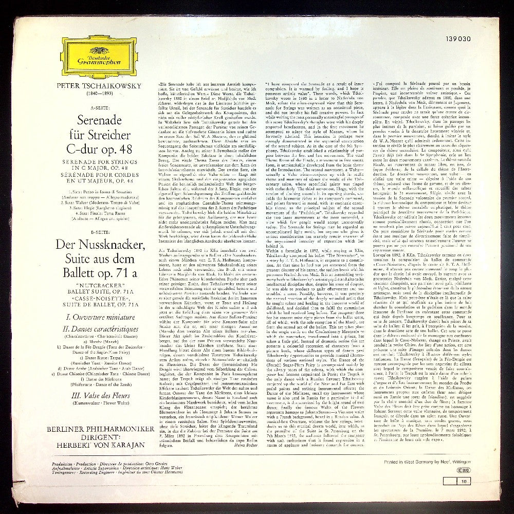 EBOND Tchaikovsky - Serenade For Strings - Nutcracker Suite Vinile V023028