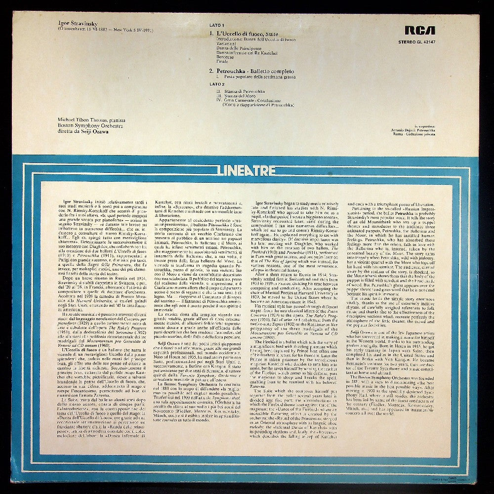 EBOND Boston Symphony Orchestra - Stravinsky: Petrouchka / L'uccello Di Fuoco. Suite - Ozawa Vinile V023053