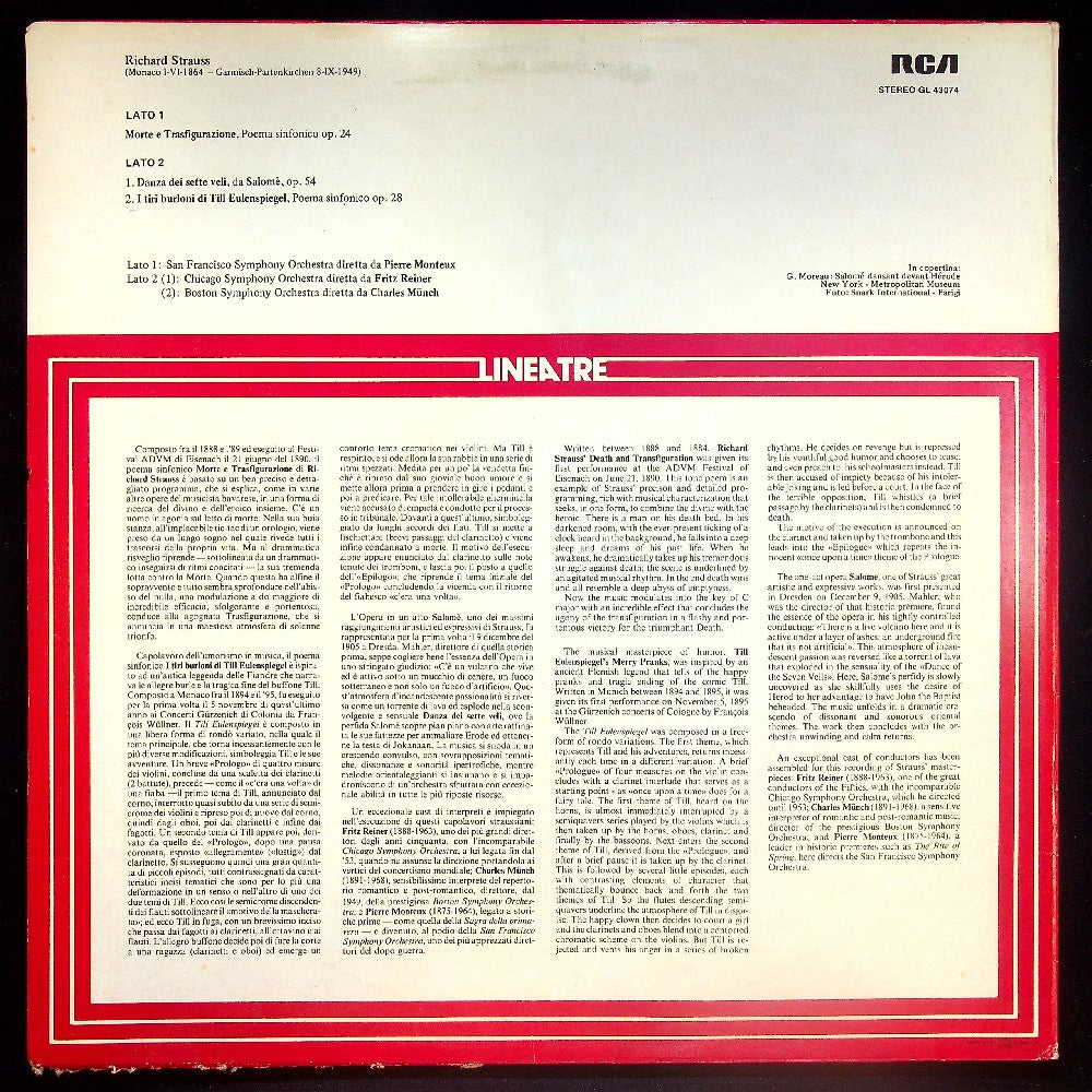 EBOND Richard Strauss - Danza Dei Sette Veli da Salome OP. 54 Vinile V023057