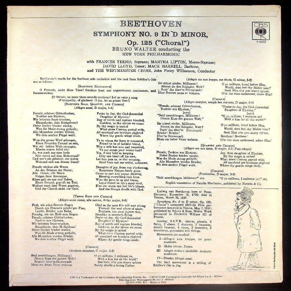 EBOND Beethoven - Symphony No. 9 In D Minor, Op. 125 ('Choral') Vinile V023065