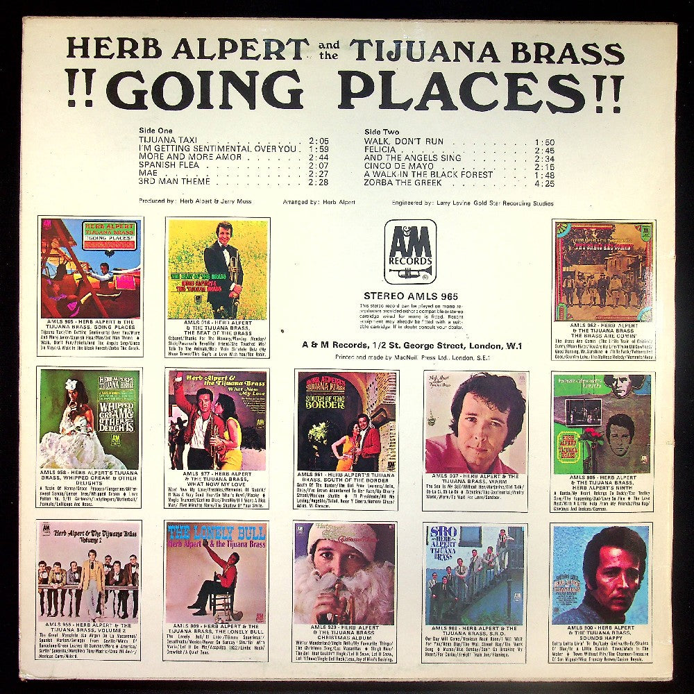 EBOND Herb Alpert And The Tijuana Brass - !!Going Places!! Vinile V023123