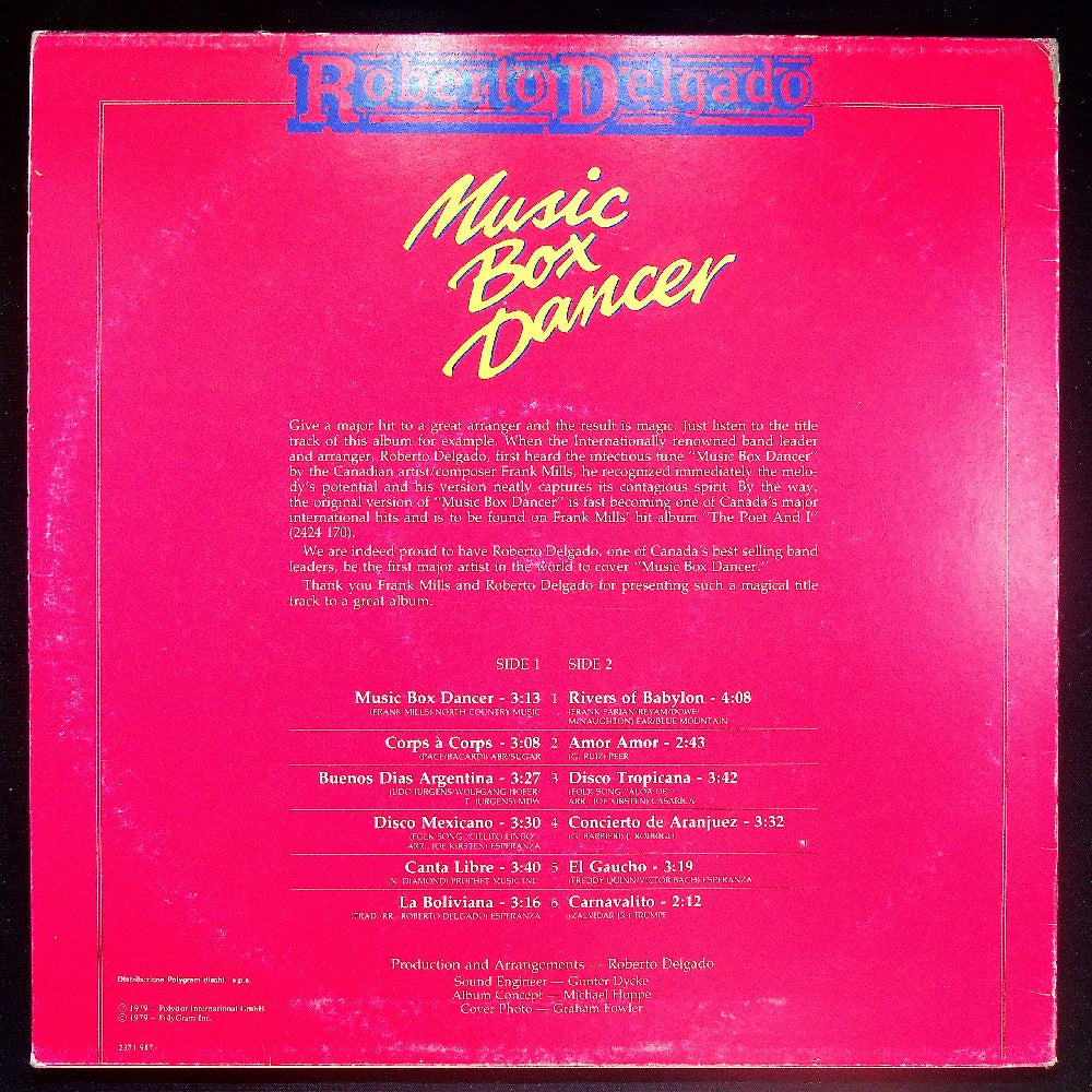 EBOND Roberto Delgado - Music Box Dancer Vinile V024024