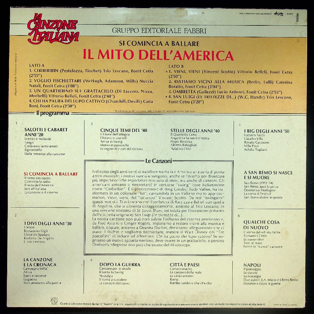 EBOND Various - Il Mito Dell'America Vinile V024034
