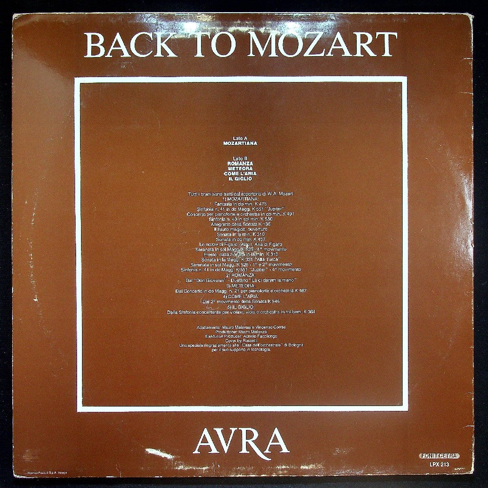 EBOND Aura - Back To Mozart Vinile V024070