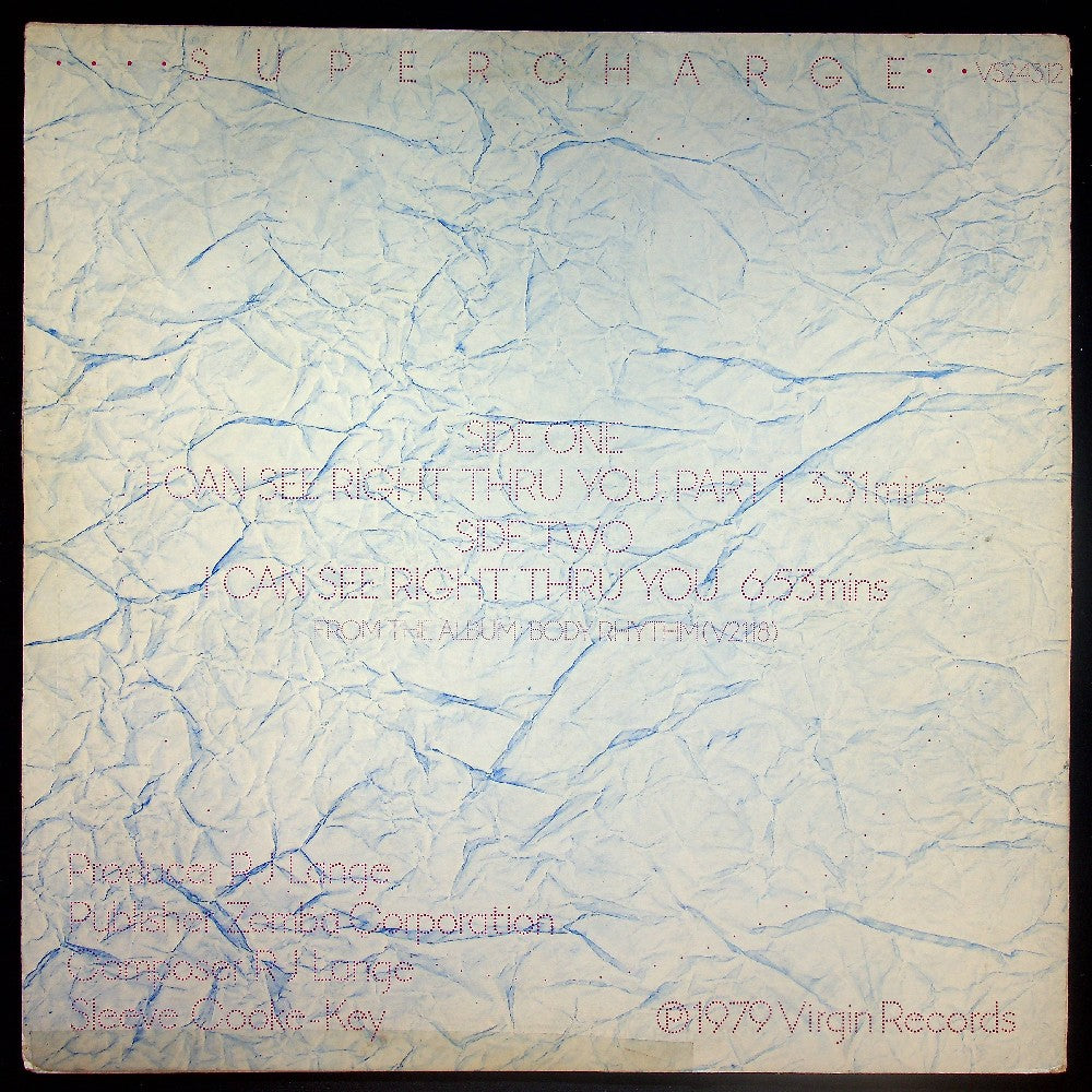 EBOND Supercharge - I Can See Right Thru You Vinile V025053