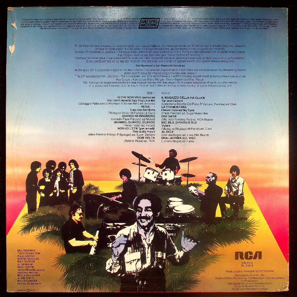 EBOND Del Newman - Del Newman's San Remo Millionaires Vinile V026001