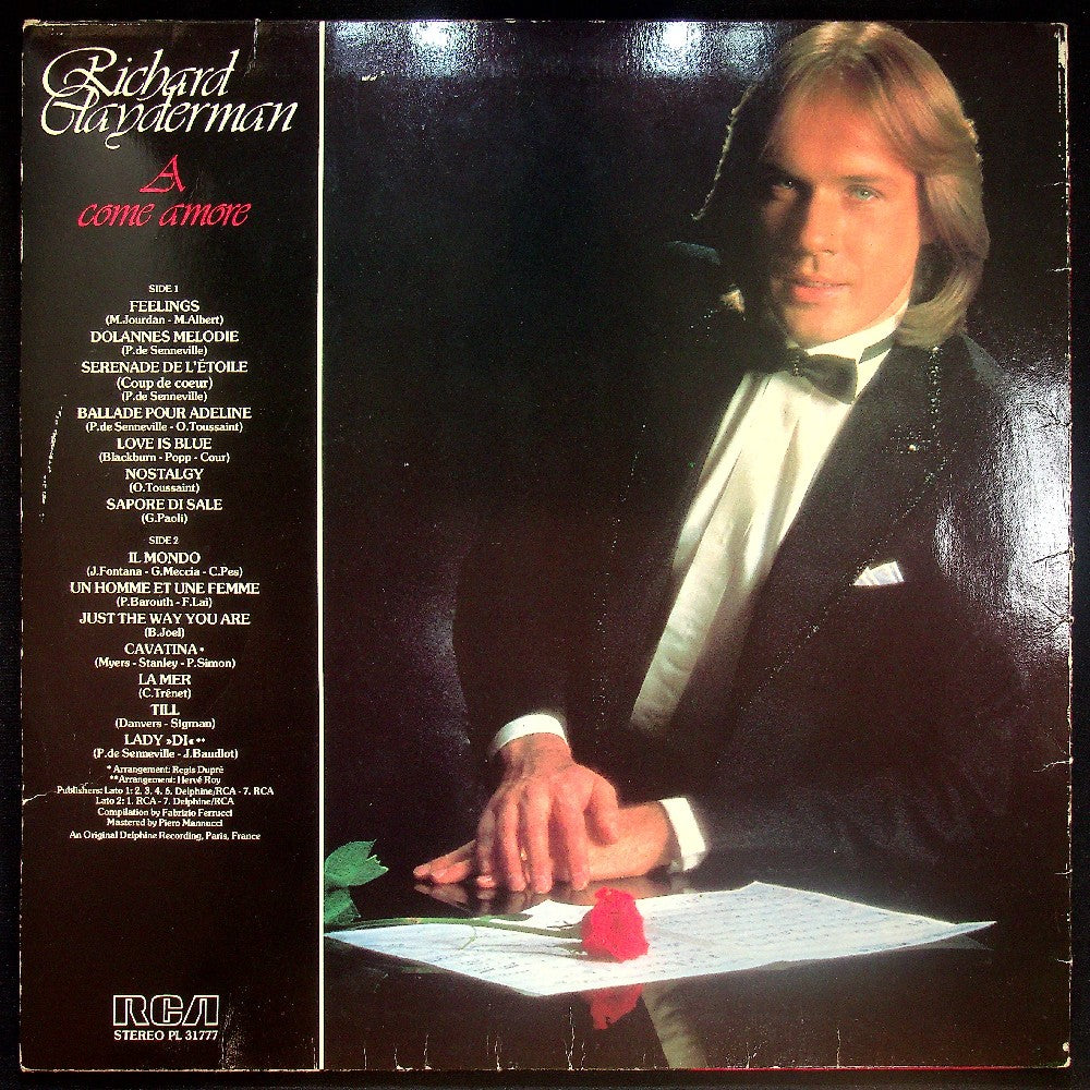 EBOND Richard Clayderman - A Come Amore Vinile V026077