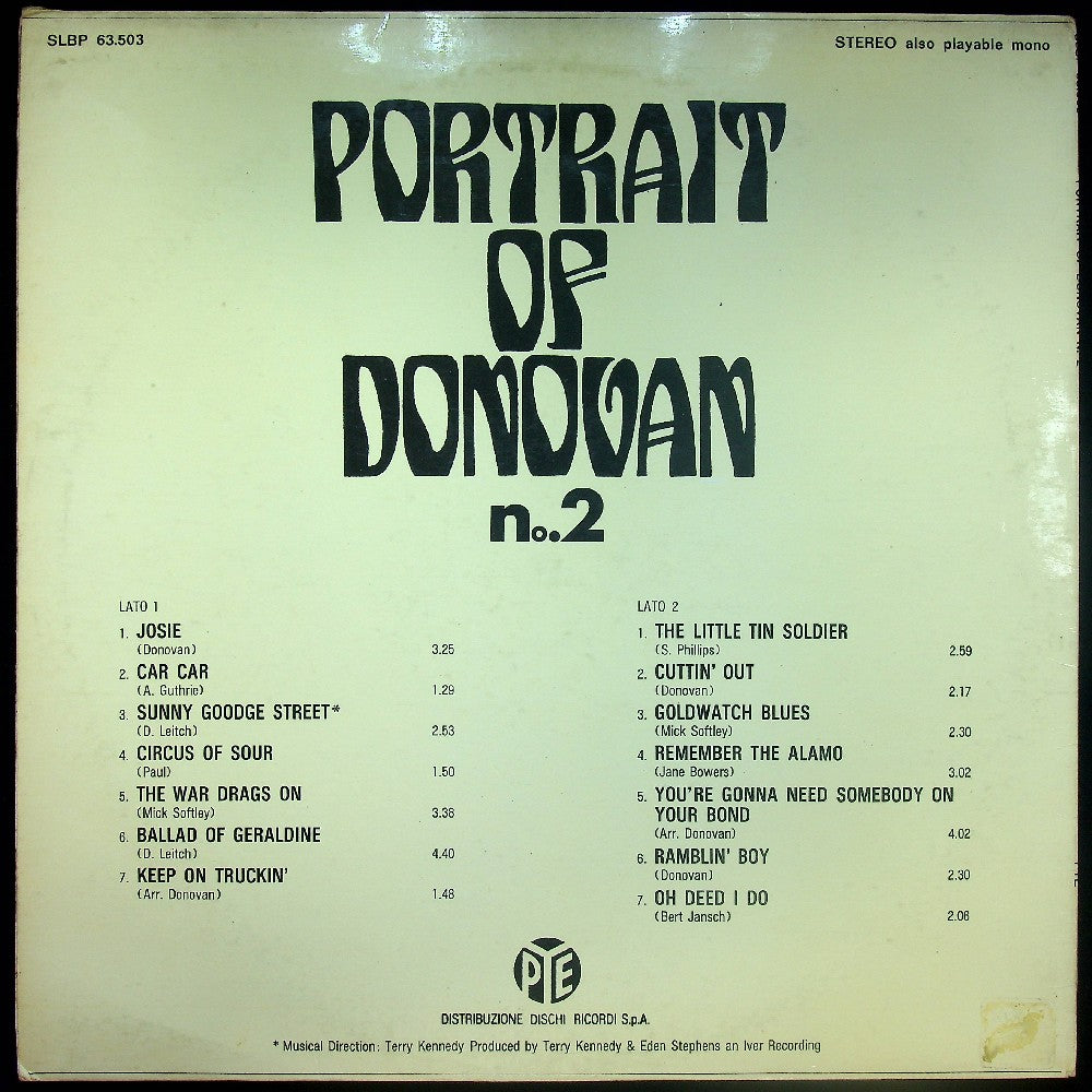 EBOND Donovan - Portrait Of Donovan No. 2 Vinile V026089