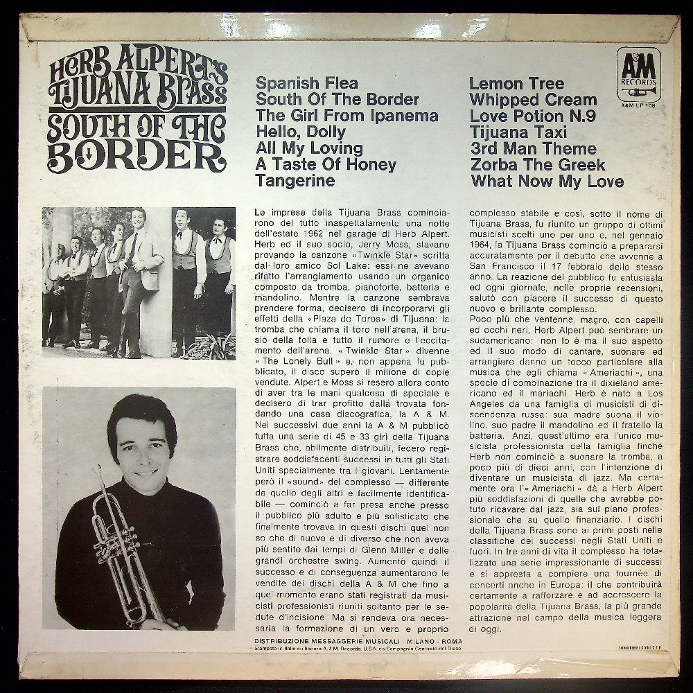 EBOND Herb Alpert's Tijuana Brass - South Of The Border Vinile V026103