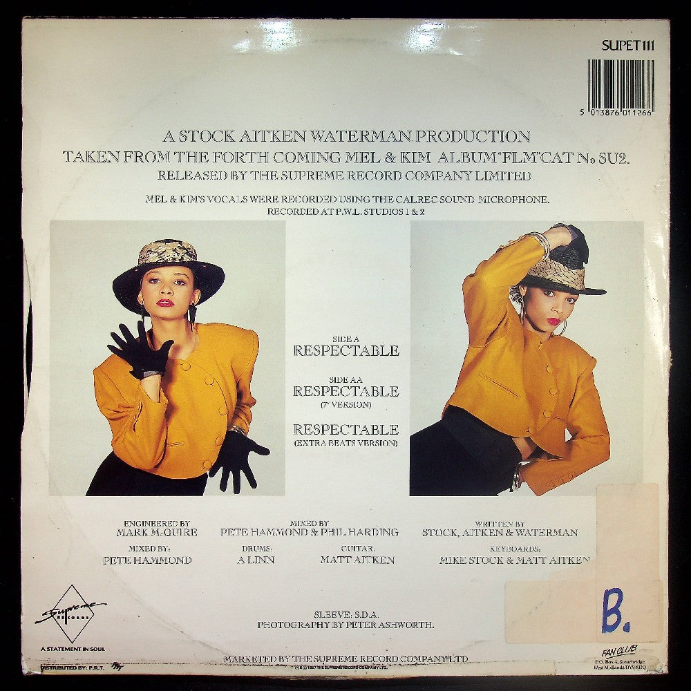EBOND Mel & Kim - Respectable Vinile V026114